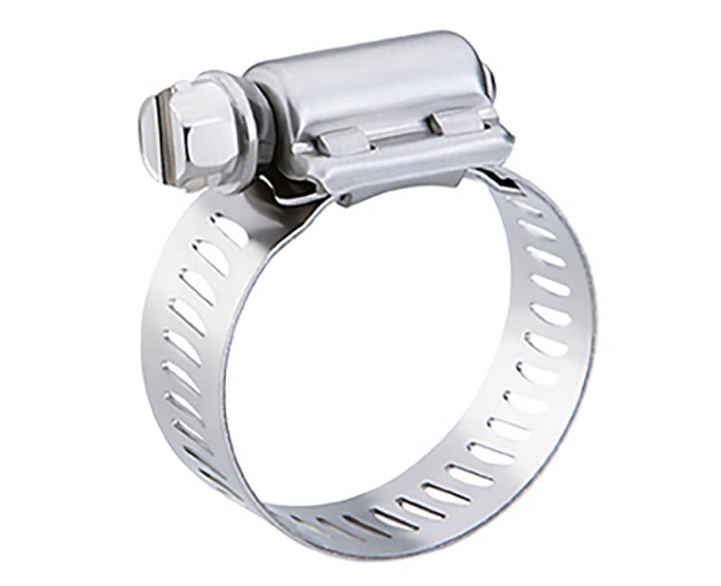 Hose Clamp #24, 1/2&quot; - 1&quot; x 2&quot; Stainless Steel
