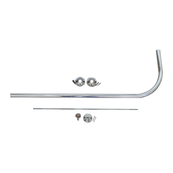 Shower Bar, L Shape, 6 Ft. Complete