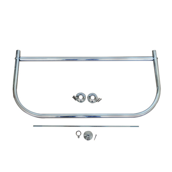Shower Bar, D Shape, 5 Ft. Complete